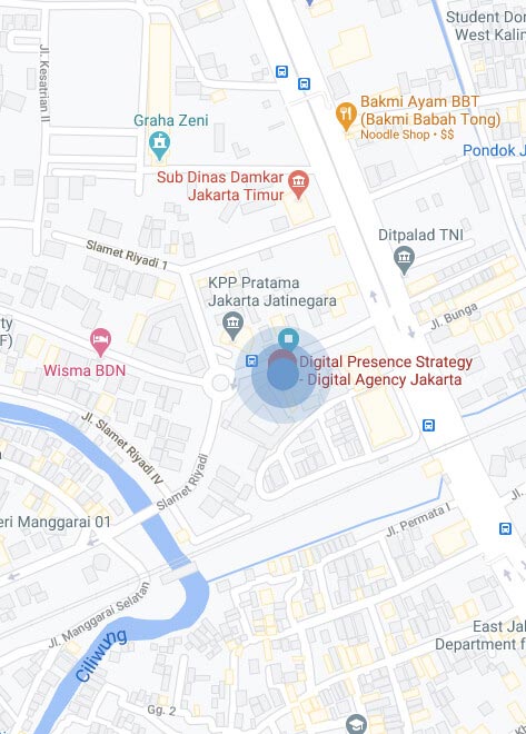 Location Map fo Digital Agency Jakarta